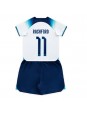 Otroški Nogometna dresi replika Anglija Marcus Rashford #11 Domači SP 2022 Kratek rokav (+ hlače)